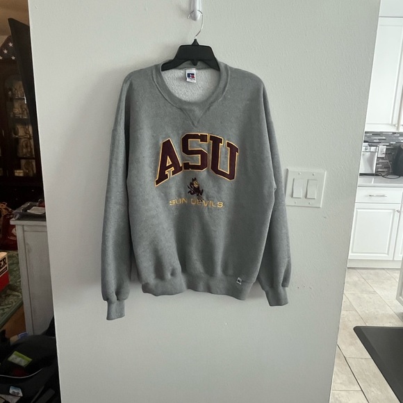 Embroidered Arizona State Sundevils Crewneck Sweatshirt by Russell Athletic XL - Picture 4 of 8